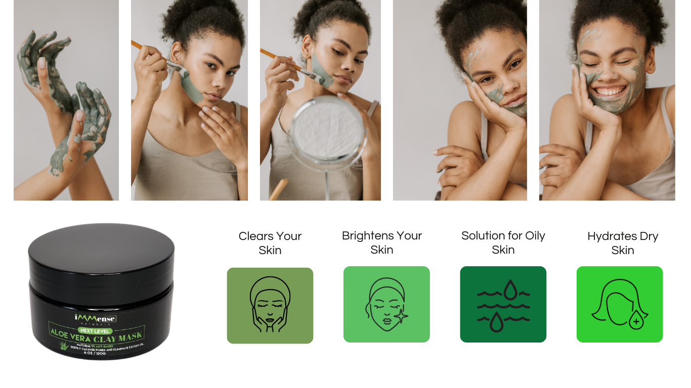 aloe vera plant mask for face Aloe Vera Clay Mask
